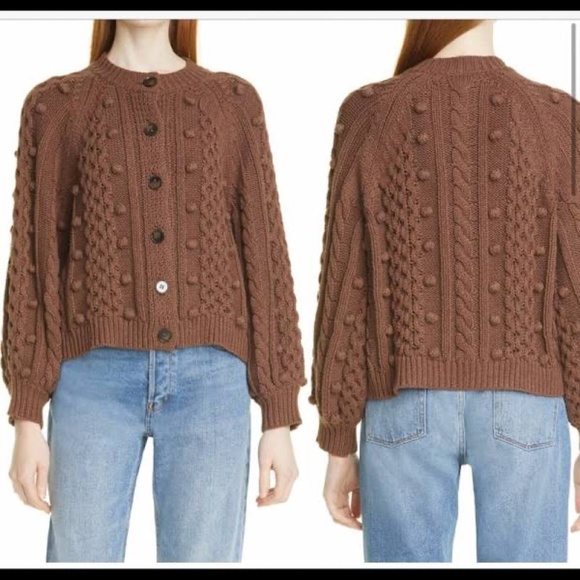 The Great. Mountain Cable Knit Button-Up Sweater NWT 😍 - Picture 1 of 6